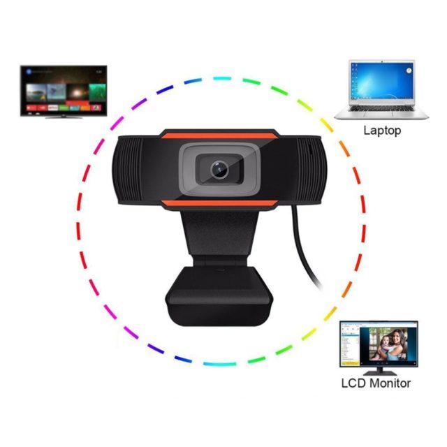 30 gradi ruotabile di 2.0 HD Webcam 1080p USB Della Macchina Fotografica di Registrazione Video Web Camera con Microfono Per Il Calcolatore Del PC