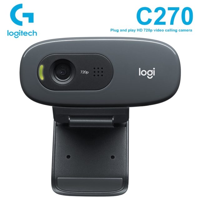Logitech C270 Video Hd 720P Webcam Gaming Auchor Trasmissione in Diretta Web Macchina Fotografica Built-in Micphone Video di Rete Della Macchina Fotografica per Finestre