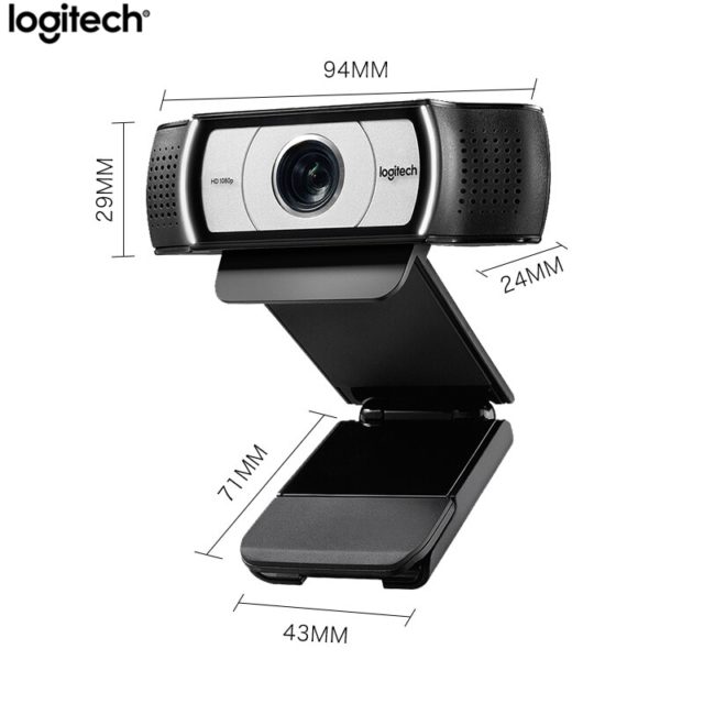 Originale Logitech C930C HD Intelligente 1080P Webcam Garle Zeiss Lens Web Camera Con 4 Tempo di Zoom Digitale Del Computer Portatile Del Desktop macchina Fotografica del Computer