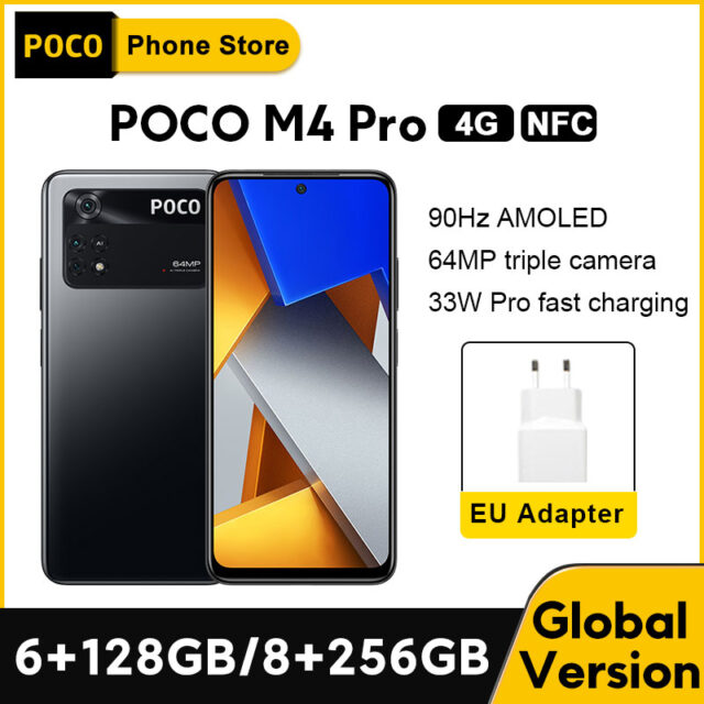 1948 world Premiere】POCO M4 Pro 4G versione globale 6GB 128GB/ 8GB 256GB NFC Smartphone MTK G96 Octa Core 90Hz 6.43 ''33W Pro 5000mAh