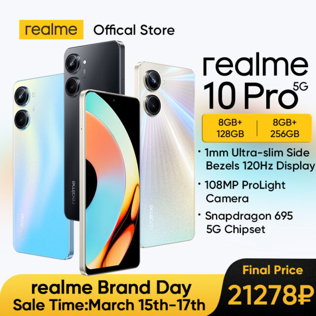 Realme 10 Pro nuovo Smartphone Snapdragon 695 processore 5G 6.72 "120Hz Display 108MP ProLight Camera 33W carica 5000mAh batteria