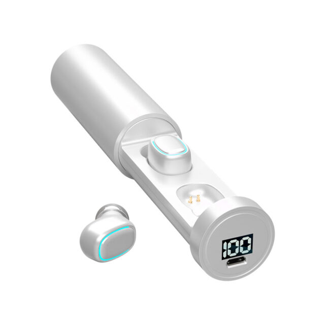 C1-1 auricolare Bluetooth auricolare Wireless per sport all'aria aperta 5.2 con Bin di ricarica Display di alimentazione Touch Control auricolari per cuffie