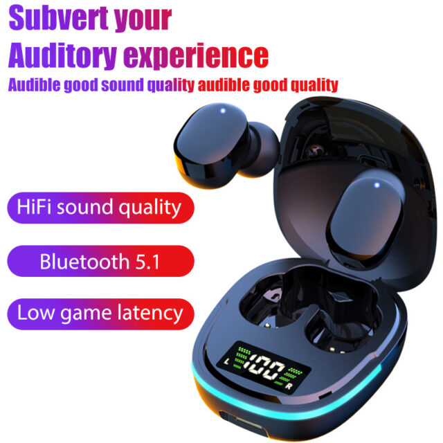 TWS G9S auricolari Bluetooth cuffie Wireless cuffie HiFi auricolari sportivi con riduzione del rumore impermeabile con microfono per smartphone