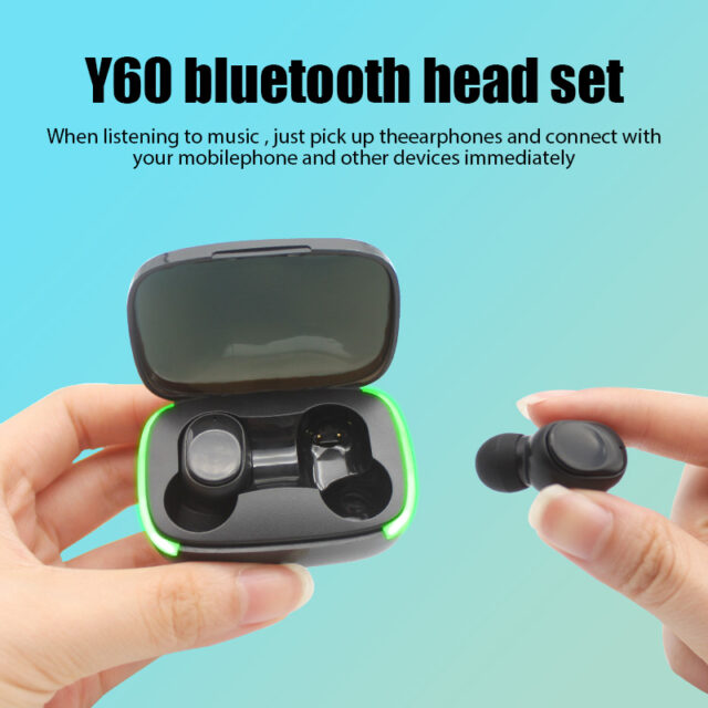 Y60 TWS Wireless Bluetooth Headset 9D Stereo Mic auricolari IPX4 cuffie impermeabili Noice Reduction auricolari per Xiaomi Redmi