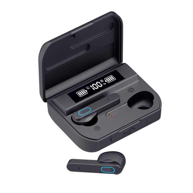 T33 auricolare Bluetooth auricolare Wireless per sport all'aria aperta 5.2 con Bin di ricarica Display di alimentazione Touch Control auricolari per cuffie