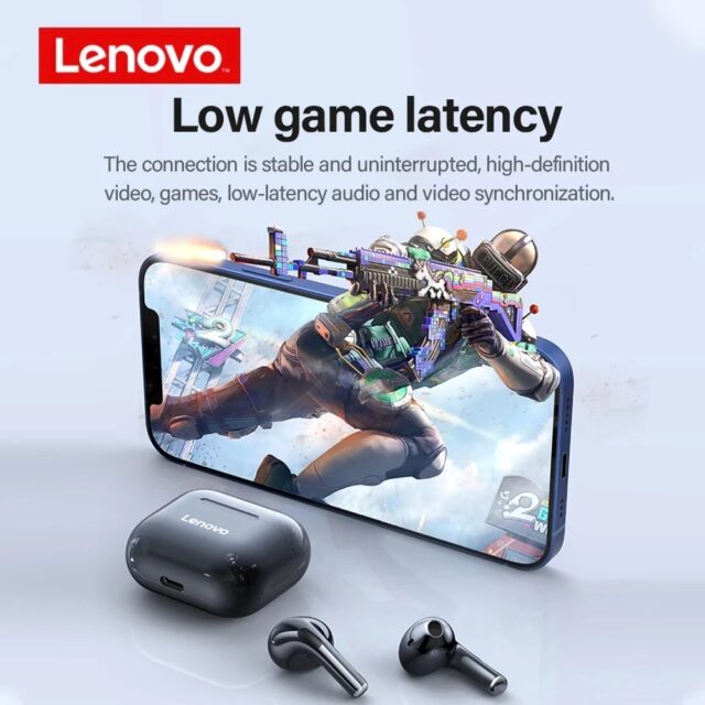 Nuovi auricolari originali Lenovo LP40 TWS Wireless Bluetooth Dual Stereo Headphone riduzione del rumore Bass Touch Control auricolari da gioco