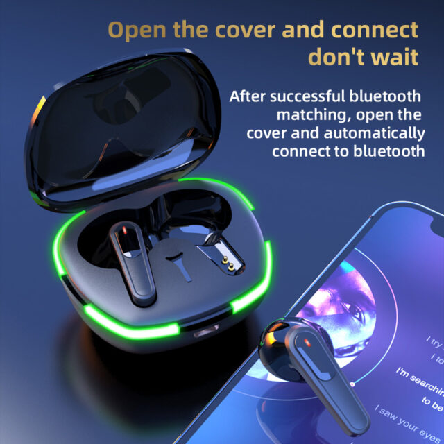 TWS Pro60 Fone Bluetooth 5.0 auricolari cuffie senza fili HiFi Stero auricolare riduzione del rumore auricolari sportivi con microfono per telefono