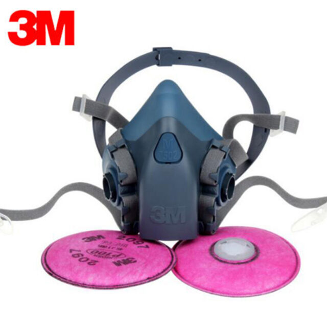3M 7502 2097 mezza maschera maschera respiratore riutilizzabile P100 protezione respiratoria livello di disagio vapore organico