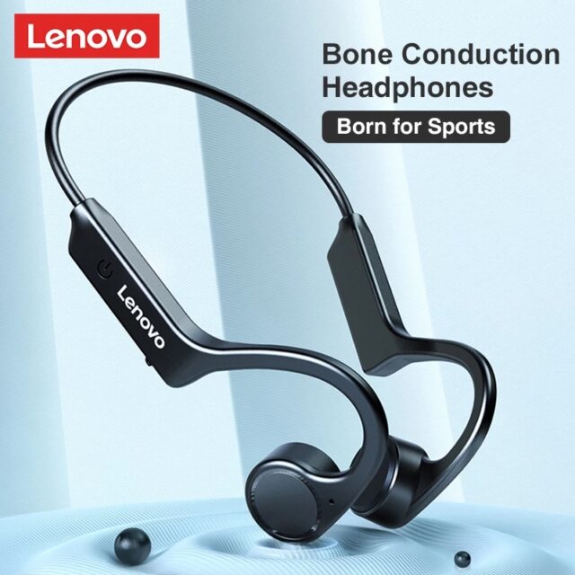 Lenovo X4 cuffie Bluetooth a conduzione ossea cuffie sportive cuffie Wireless impermeabili con microfono gancio per l'orecchio TWS Bass Hifi Stereo