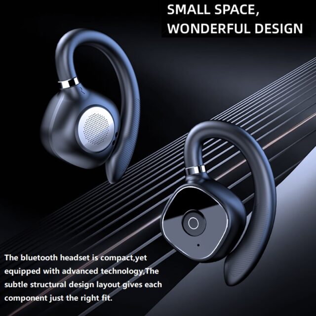 Auricolari Bluetooth 5.3 a conduzione d'aria Sport Display a Led impermeabile cuffie Wireless auricolari Stereo HiFi auricolari aperti