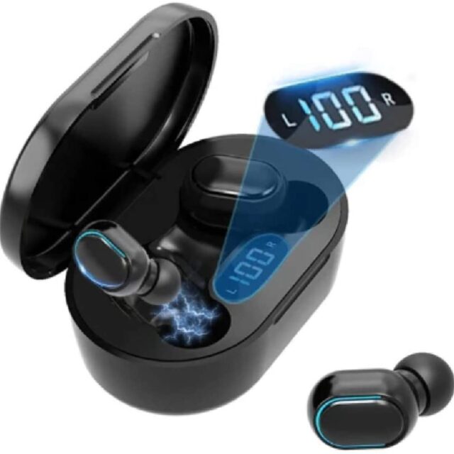 Soleanre auricolare Bluetooth cuffie Wireless display a LED auricolari sportivi cuffie Stereo scatola di ricarica impermeabile