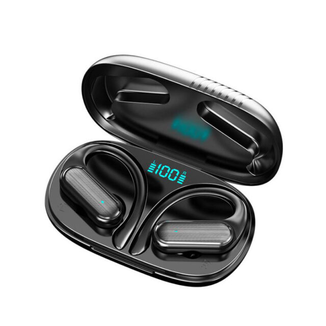 Cuffie Wireless soleanre Sport auricolare Bluetooth Smart Touch HiFI 9D cuffie Stereo impermeabili con gancio per l'orecchio con microfono