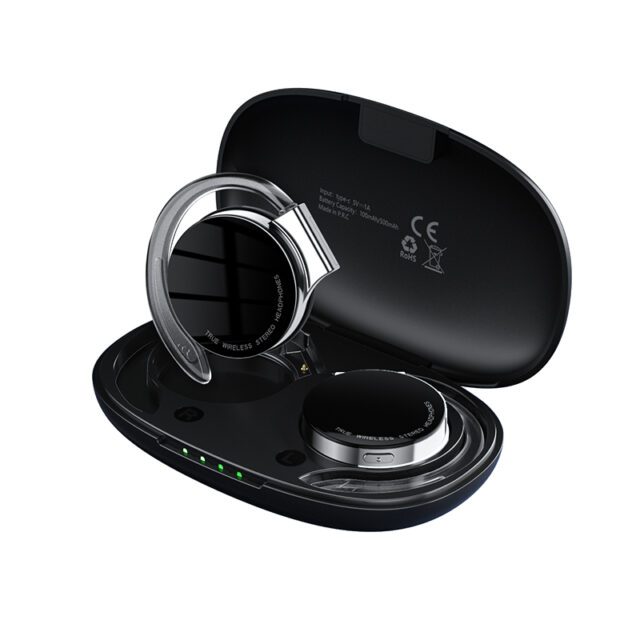 F2 TWS auricolari Bluetooth con microfoni gancio per l'orecchio sportivo Display a LED cuffie Wireless auricolari Stereo HiFi